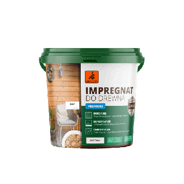 Impregnat akrylowy do drewna PREMIUM Valge 1L Dragon