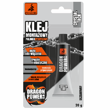 Montaažiliim Dragon Power hübriidpolümeer Värvitu 20g Dragon