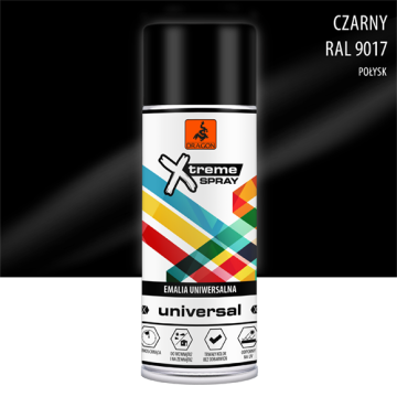 Universaalne Email Aerosoolis czarny RAL 9017 400ml Dragon