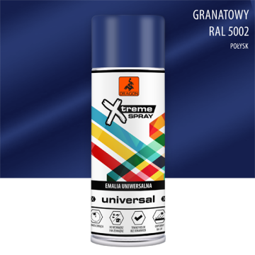 Universaalne Email Aerosoolis granatowy RAL 5002 400ml Dragon