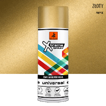 Universaalne Email Aerosoolis Złoty metalik 400ml Dragon