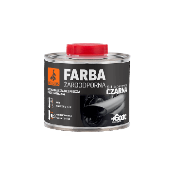 Farba żaroodporna must 500ml Dragon