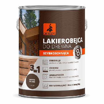Kiiresti Kuivav Lakk Puidule kreekapähkli värv 2,5L Dragon