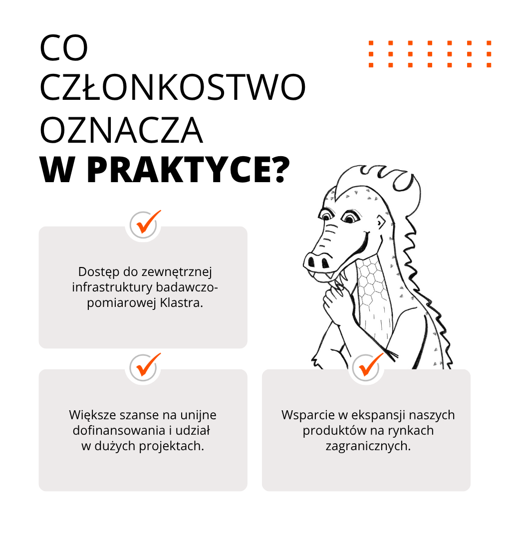 Korzyści z członkostwa w Klastrze Zr&oacute;wnoważona Infrastruktura &ndash; dostęp do infrastruktury badawczo-pomiarowej, wsp&oacute;łpraca przy rozwoju zr&oacute;wnoważonej chemii budowlanej, wsparcie ekspansji zagranicznej oraz większe szanse na dofinansowania i udział w dużych 